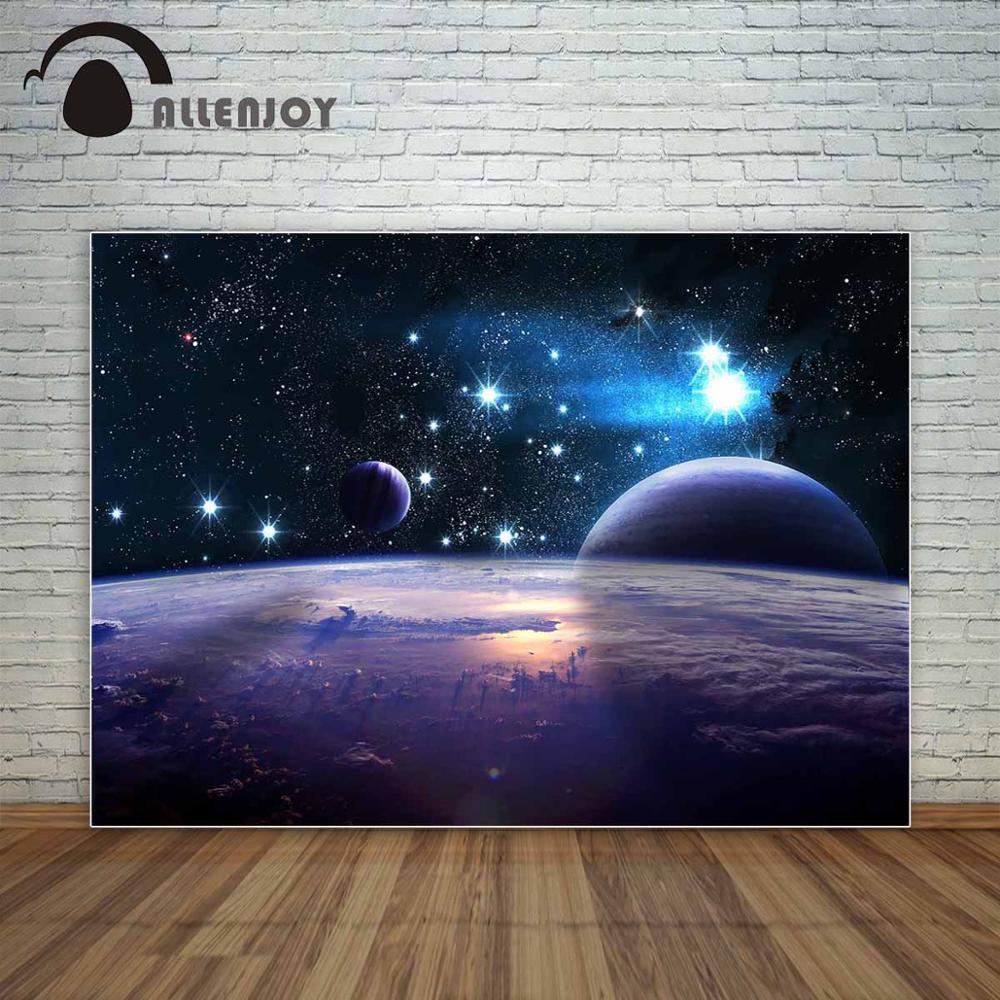 backgrounds photocall Cosmic landscape Planets nebulae space mysterious professional festival backdrop photographic PartyDecorHQ