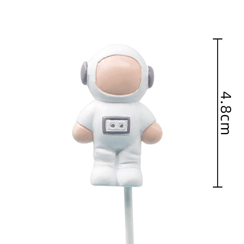 Astronaut Birthday Cake Topper The New Travel Space Theme astronauta Rocket Spaceship Toy Ornaments Cake DecorationBoy Best Gift PartyDecorHQ