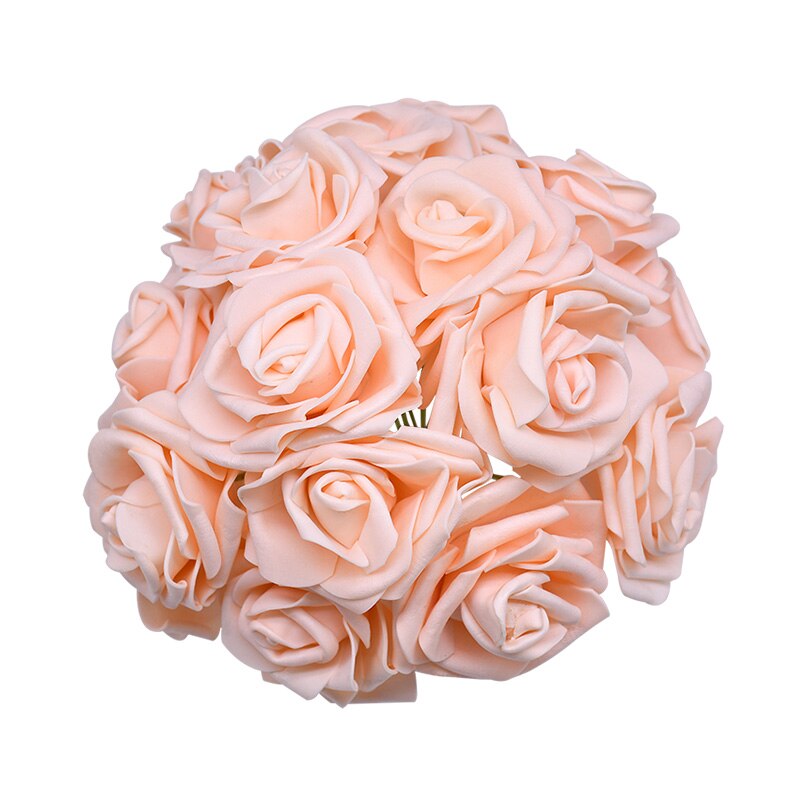 pcs cm Artificial Foam Rose Flower Wedding Decoration Bridal Bouquet DIY Wreath Craft Home Garden Decor Fake Floral 