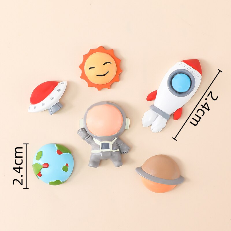 New Rocket Astronaut Planet Moon Happy Birthday Letter Decoration Cake Topper Dessert Children's Day Lovely Gifts Supplies 