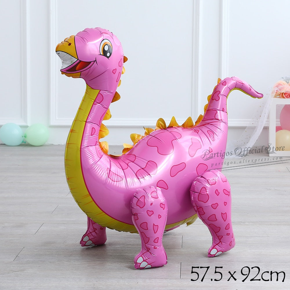 Large 4D Walking Dinosaur Balloons Jurassic Dinosaur Party Supplies Kids Birthdays Decorations Jungle Dragon Foil Globos Toys PartyDecorHQ