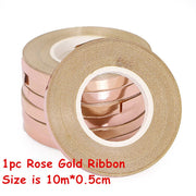 1pc Rose gold ribbon