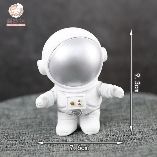 Astronaut Cake Topper Space Universe Planet Series Toppers Outer Birthday Party Dessert Props Festive Decoration 