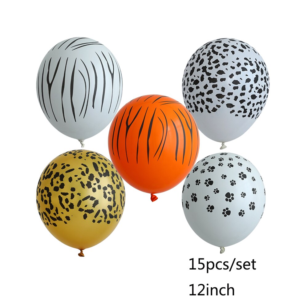 Jungle Party Animal Foil Balloon Zoo Theme Birthday Kids Cartoon Safari Decoration Inflatable Decorations