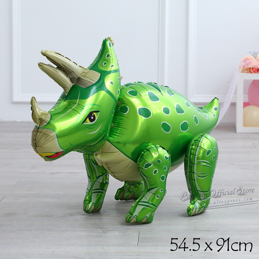 Large 4D Walking Dinosaur Balloons Jurassic Dinosaur Party Supplies Kids Birthdays Decorations Jungle Dragon Foil Globos Toys PartyDecorHQ