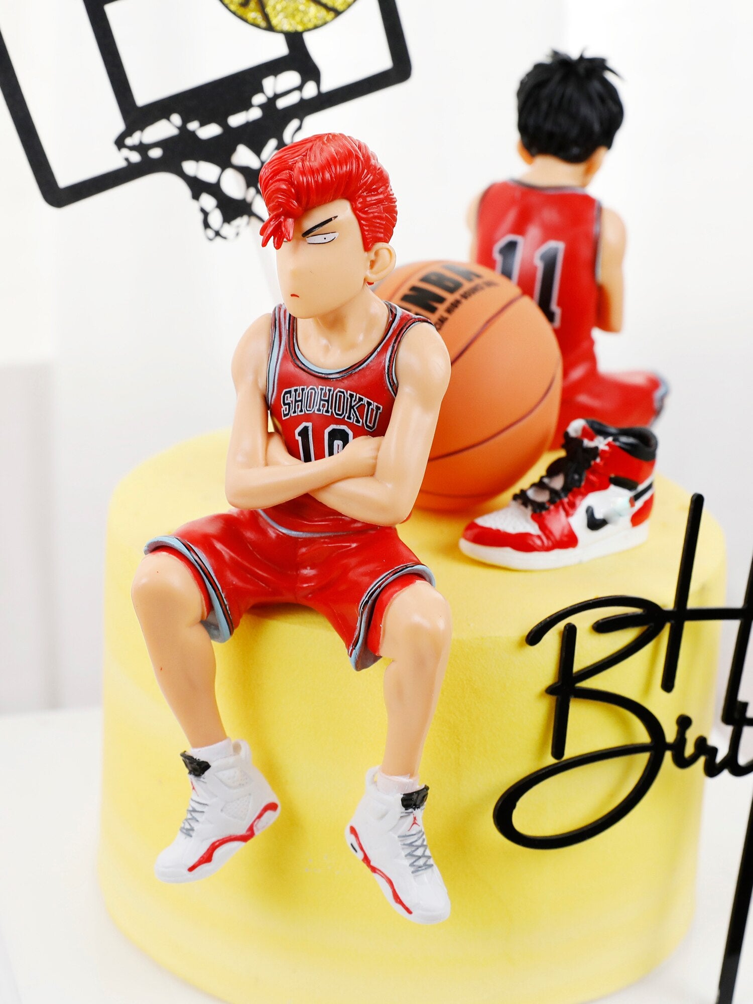 Basketball Theme Happy Birthday Cupcake Topper Cute Sport Fans Cake Boys Party Dessert Decorations Gift 