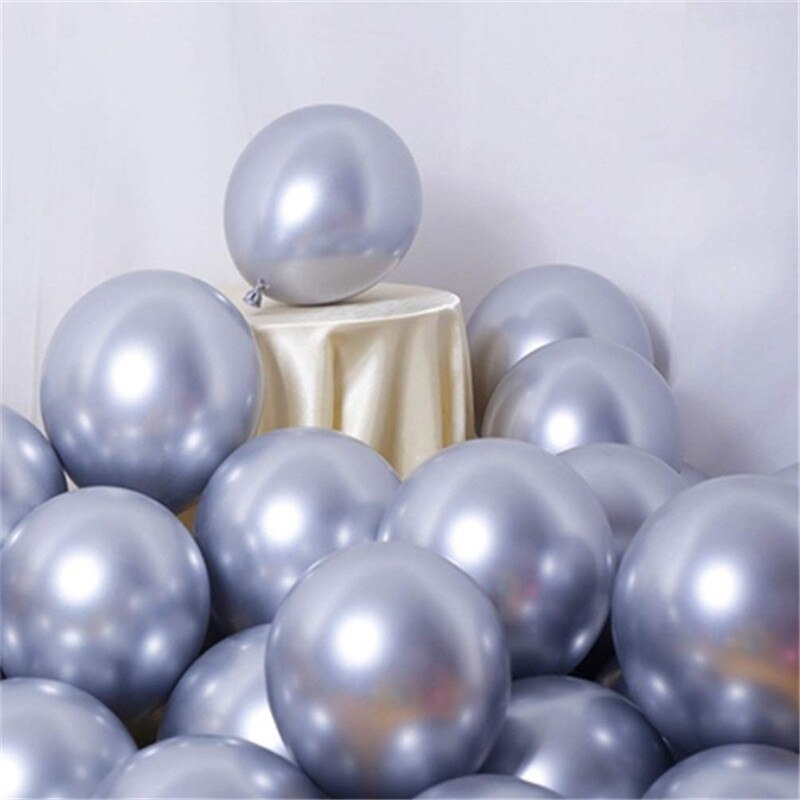 pcs Silver Chrome Red Balloon Arch Garland Wedding Valentine's Decor Baby Shower Birthday Party Background Decorations Globos Inflatable