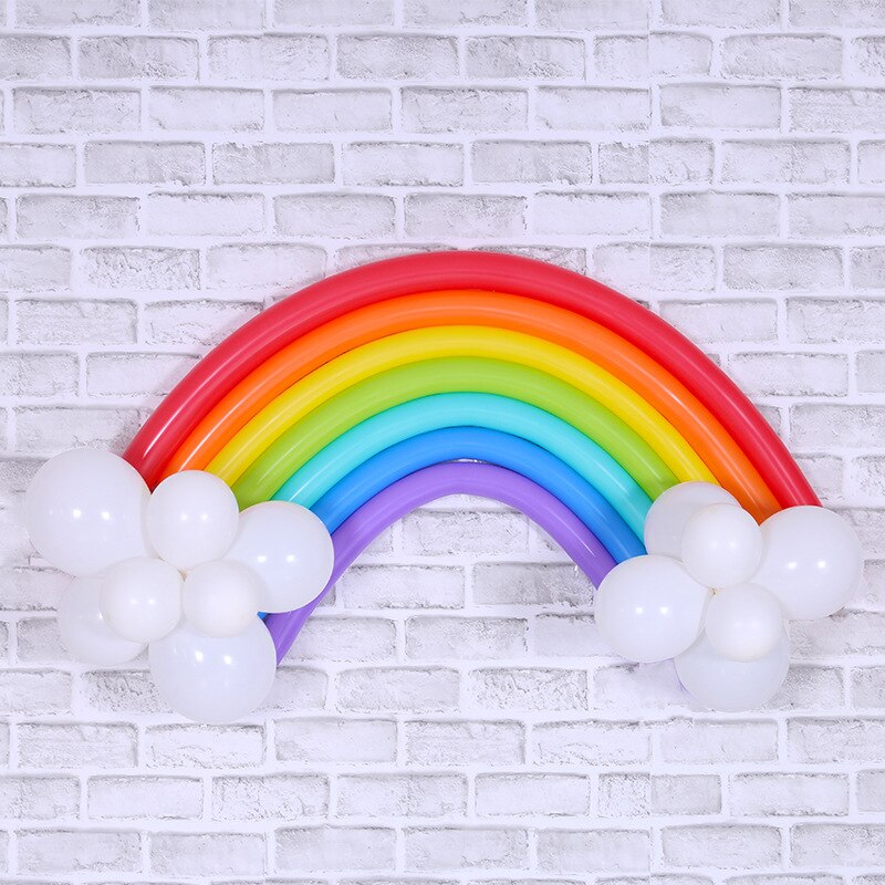 pcs/set DIY Magic Rainbow Balloons Christmas Wedding Decor Children Birthday Gift Accessories Decoration Balloon 