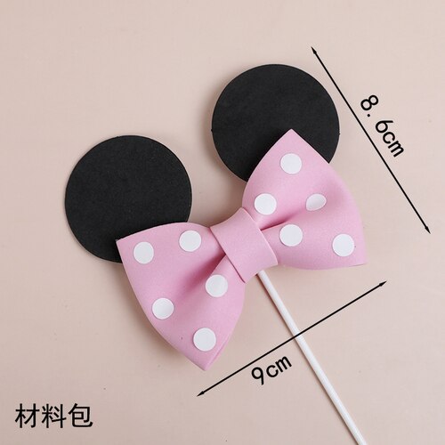 Creative Baby Happy Birthday Cute Mice Ear Number Cake Topper for Kids Birthday Party Cake Decorating Supplies Baby Shower PartyDecorHQ