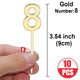 Gold-number 8-10pcs