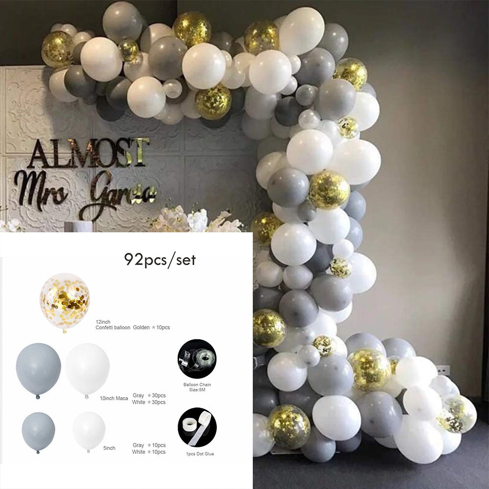 Macaron Latex Balloons set Garland Arch Kit Gold Ballon Wedding collection Birthday Party Decor decoration baloon Inflatable Decorations