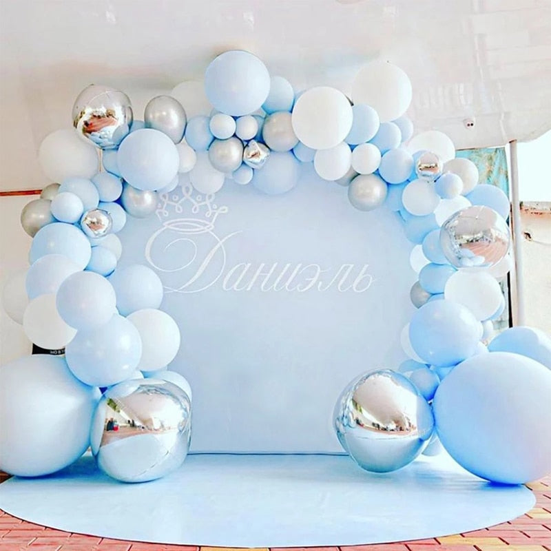 Balloons Arch Set Blue Green Balloon Garland Birthday Party Decoration Wedding Baby Baptism Shower Anniversary Confetti Inflatable Decorations