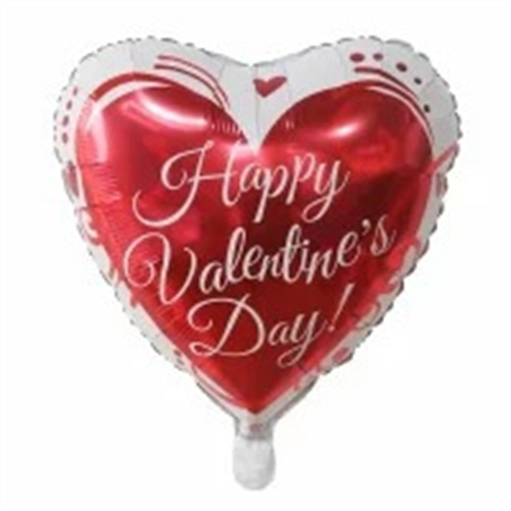 Pcs Inch Love Heart Balloons Wedding Valentines Days Helium Foil Globos Engagement Party Decorations Gifts 