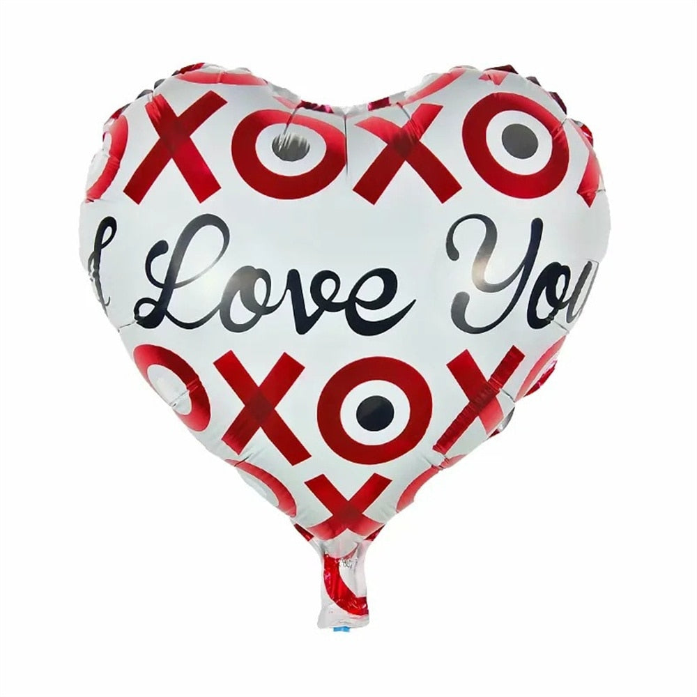 Pcs Inch Love Heart Balloons Wedding Valentines Days Helium Foil Globos Engagement Party Decorations Gifts 