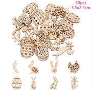 50pcs wooden craft