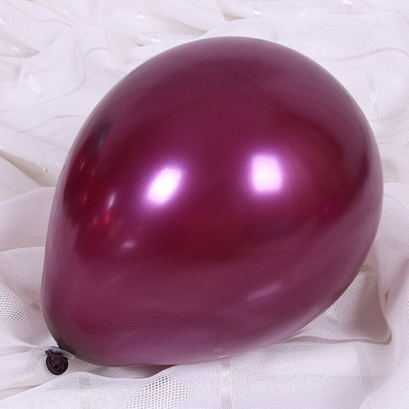 pcs inch Burgundy Latex Balloons Wedding Birthday Party Decorations Wine Red Globos Baby Shower Decor 