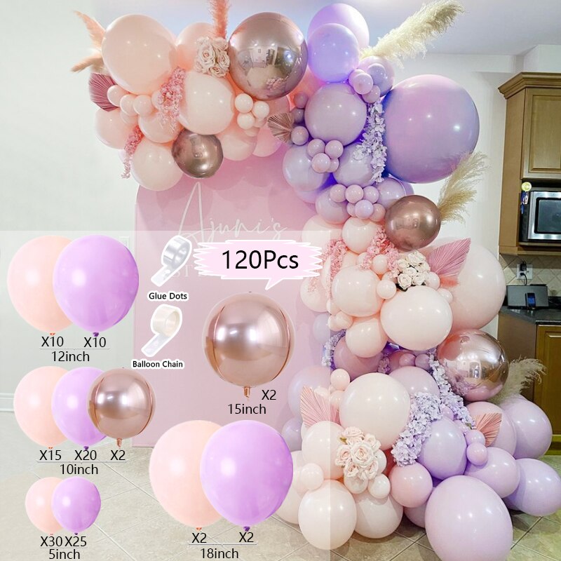 Pastel Macaron Balloons Arch Set Pink Balloon Garland Baby Baptism Shower Wedding Birthday Party Anniversary Decoration Inflatable Decorations