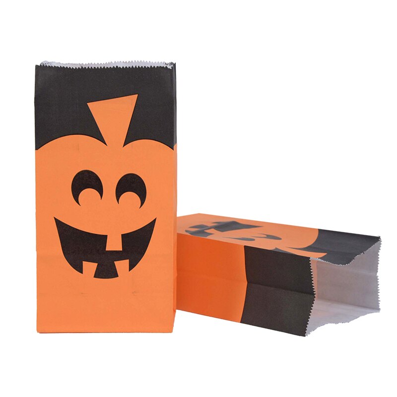 pcs Halloween Paper Bag Ghost Pumpkin Spider Candy Bags Party Trick Treat Cookie Gift Packaging Decor Supplies 