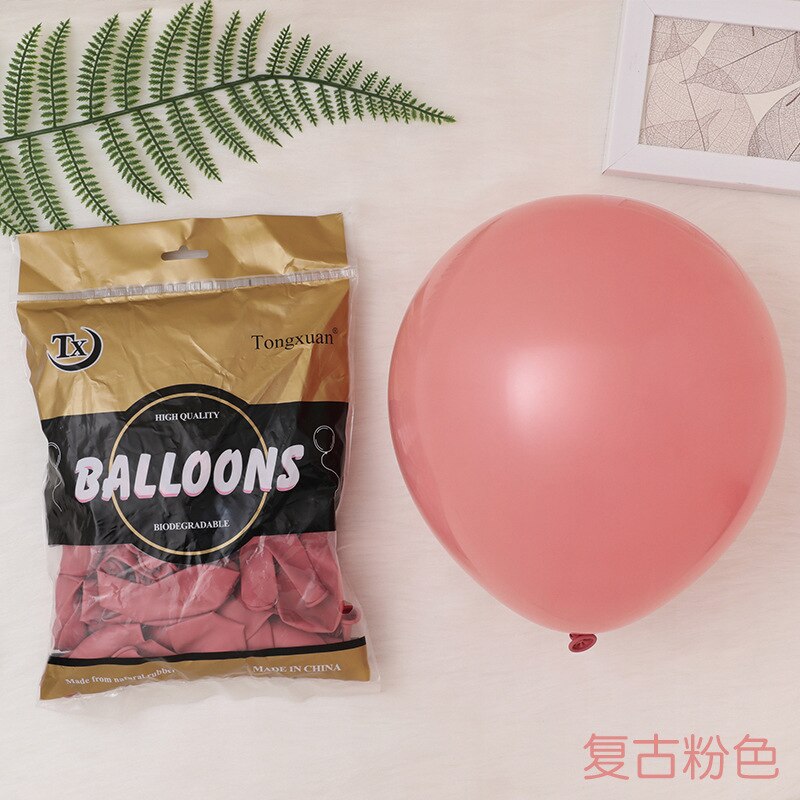 pcs inch Retro Pink Green Blush Latex Balloons Wedding Birthday Party Decoration Kids Toy Air balloons Baby Shower 