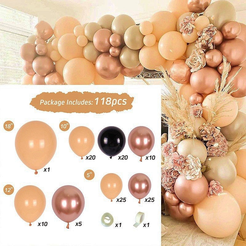 Balloon Garland Arch Kit Macaroon Latex Ballons Wedding Birthday Party Decor Kids Adult Girl Baby Shower Ballon Inflatable Decorations