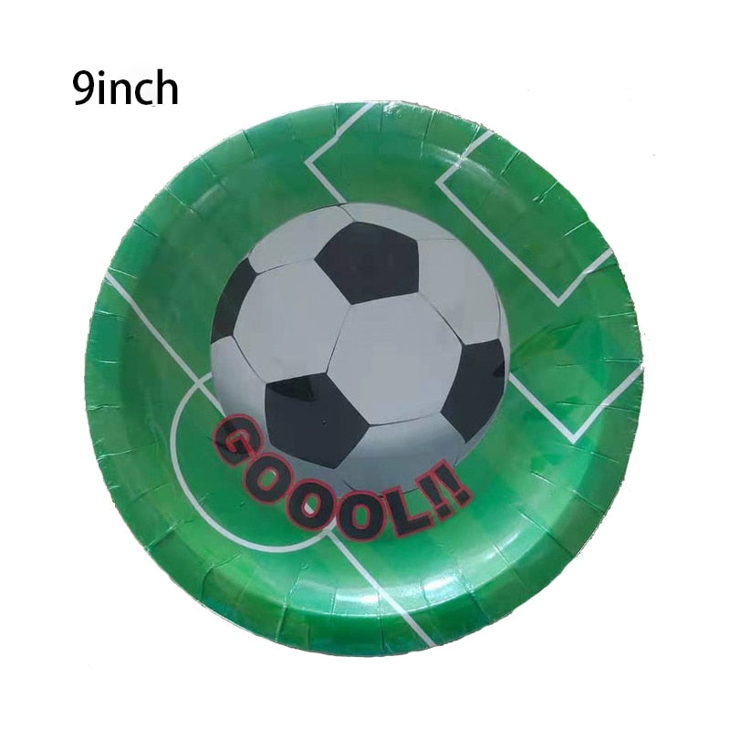 Football Balloons Birthday Party Decorations Foil Globos Kids Boy Cup Number Balloon Ball Soccer Sports Supplies 