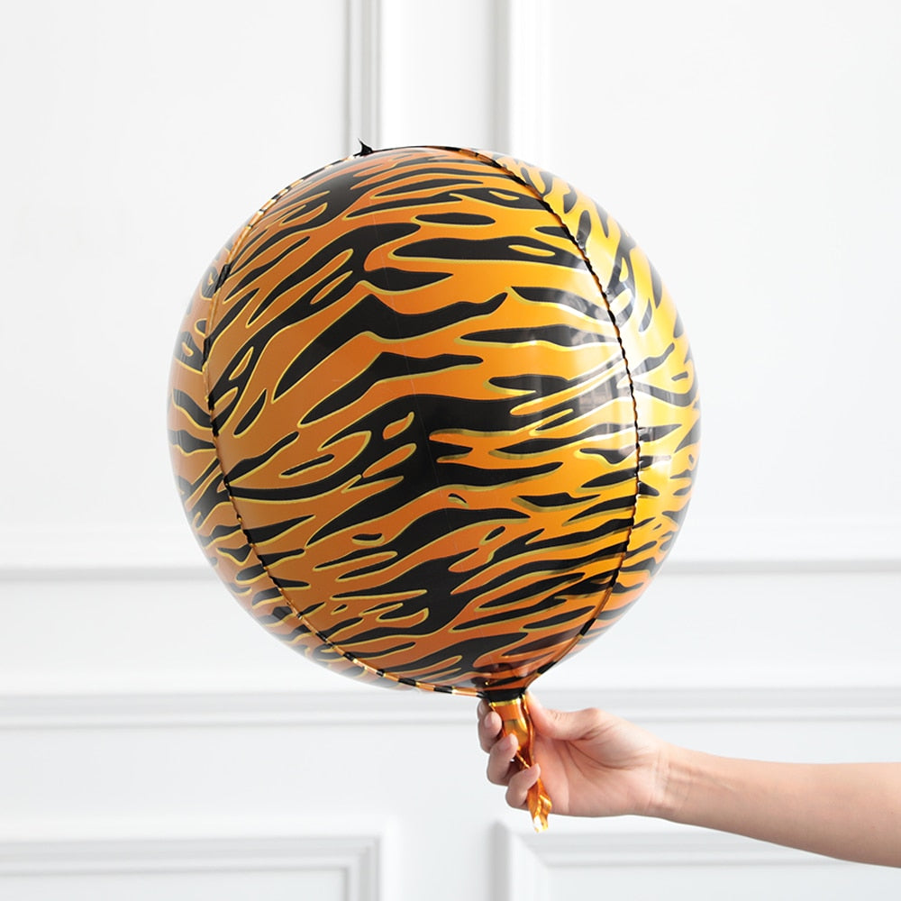 Pcs Jungle Animal Foil Balloons Kids Safari Party Decorations Tiger Zebra Leopard Helium Globos Boys Birthday Decors 