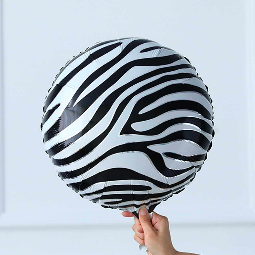 Pcs Jungle Animal Foil Balloons Kids Safari Party Decorations Tiger Zebra Leopard Helium Globos Boys Birthday Decors 