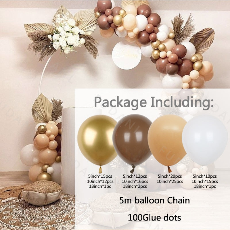 set White Gold Balloons Garland Arch Kit Dot Chrome Metallic Latex Ballon Wedding Birthday Party Decor Baby Shower Globos Inflatable Decorations