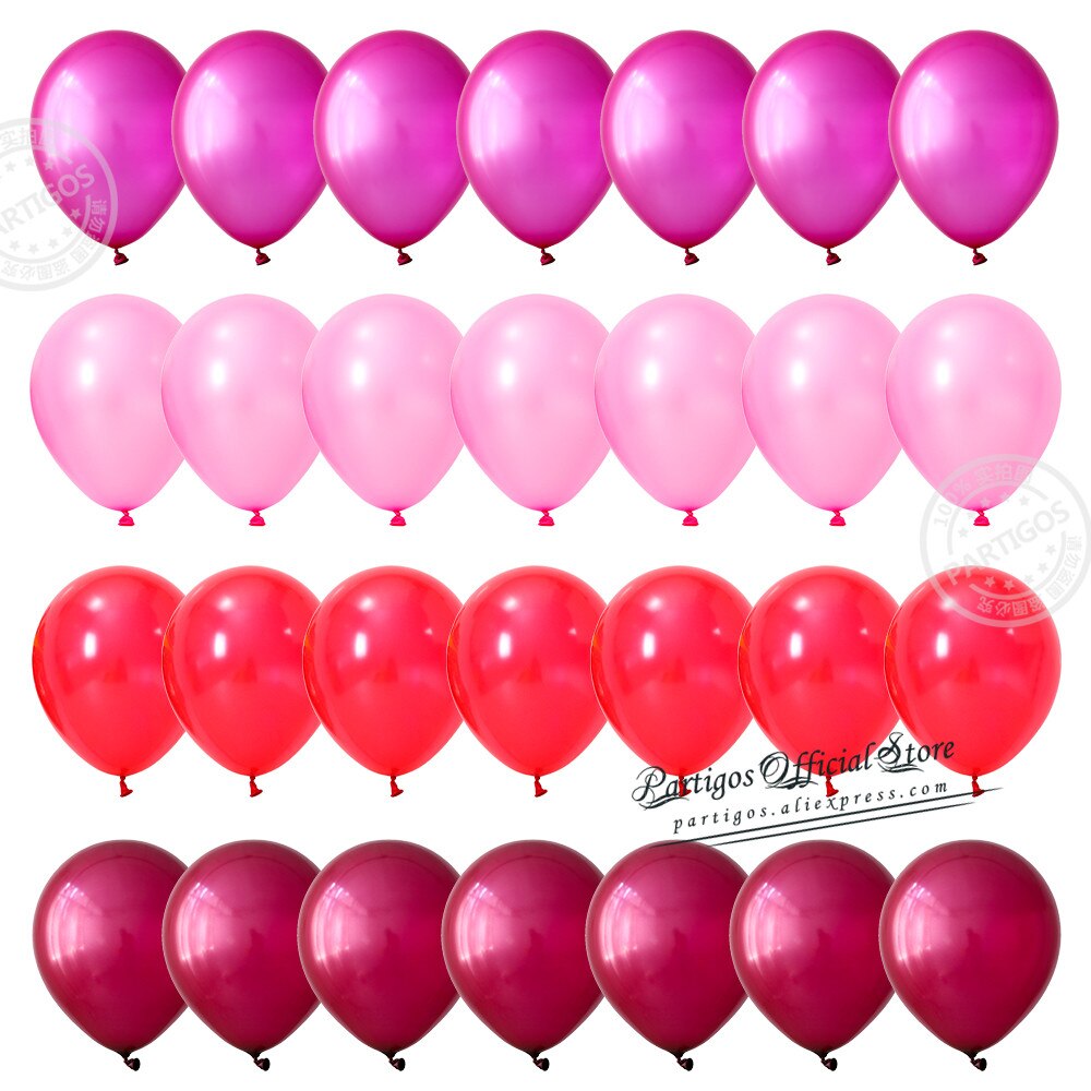 Pcs Inch Mix Red Pink Latex Balloons Heart Confetti Globos Wedding Destinations Valentine's Day Gifts Bride Party Supplies 