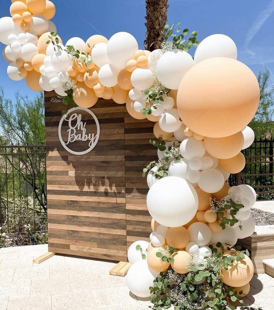 PCS Blush White Balloons Garland Arch Kit Latex Balloon Girls Birthday Wedding Bridal Shower Backdrop Party Decoration Inflatable Decorations