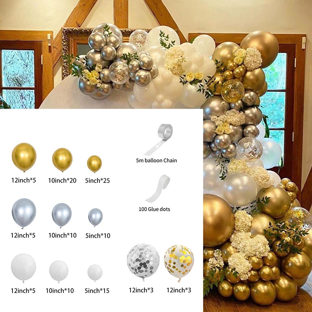 Macaron Latex Balloons set Garland Arch Kit Gold Ballon Wedding collection Birthday Party Decor decoration baloon Inflatable Decorations