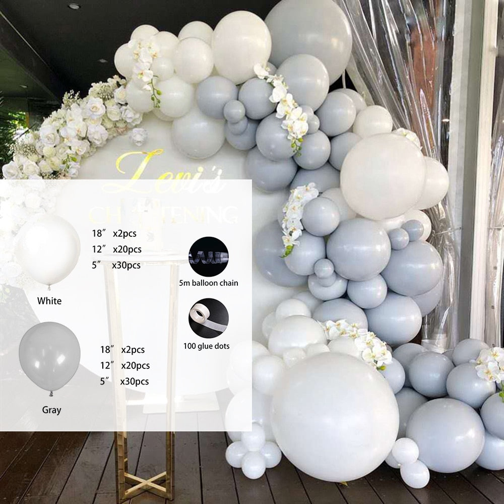 Macaron Latex Balloons set Garland Arch Kit Gold Ballon Wedding collection Birthday Party Decor decoration baloon Inflatable Decorations