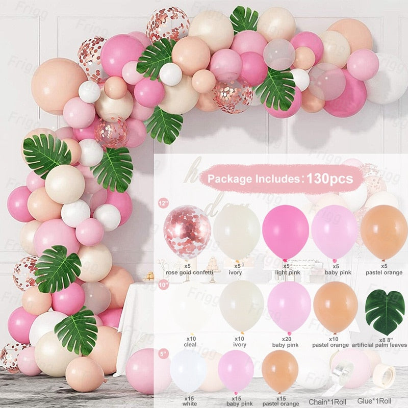 White Macaron Balloon Garland Arch Kit Wedding Birthday Party Decoration Confetti Latex Balloons For Girls Baby Shower Ballon PartyDecorHQ