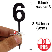 Black-number 6-10pcs