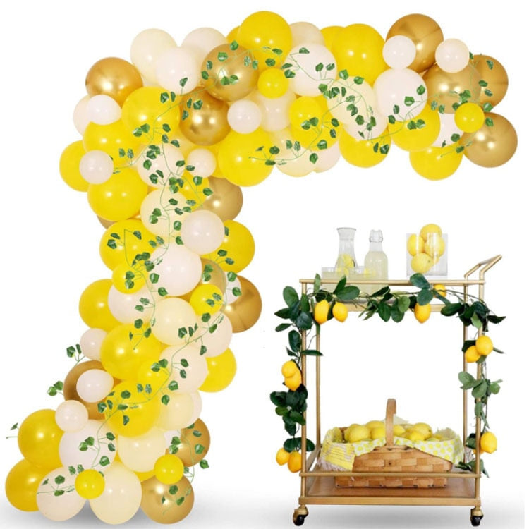 Sunflower Birthday Party Decoration Yellow Latex Balloons Garland Arch Kit Kids st Baby Shower Supplies Inflatable Decorations