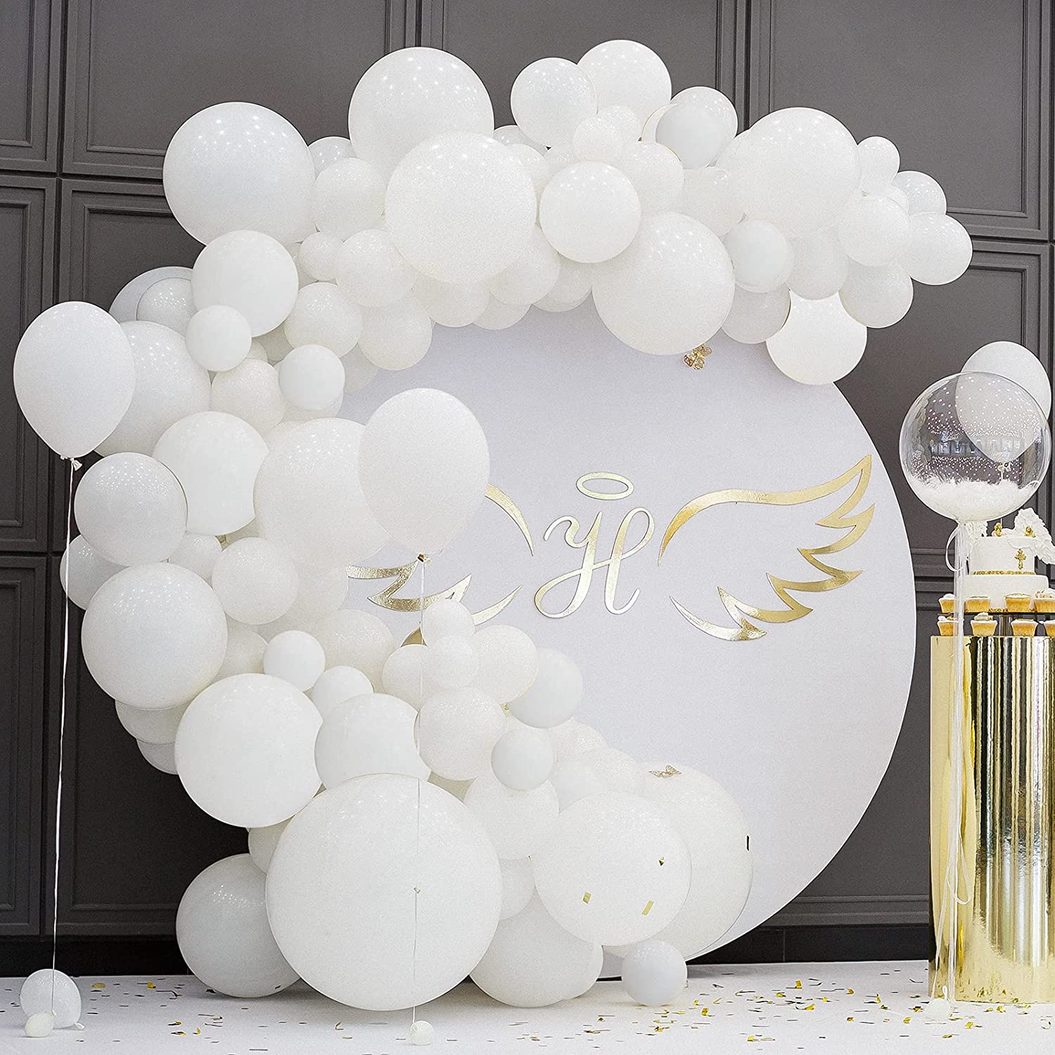 White Matte Balloons inch Latex Balloon Wedding Backdrop Baby Shower Birthday Party Decor Gender Reveal Globo 