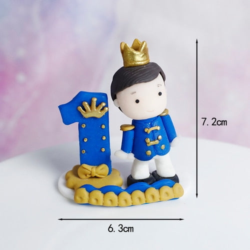 Cute Prince Resin Creative Crafts Cake Decorations Little Boy Model Standing Micro Landscape Flower Pots Decor Home Figurines 