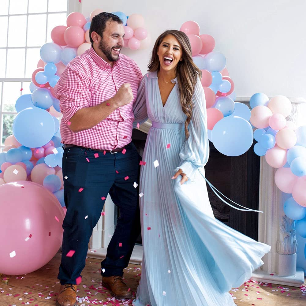 Wedding Birthday Party Decorations Balloon Garland Arch Kit Blue Pink Balloons Baby Shower Gender Reveal Supplies 