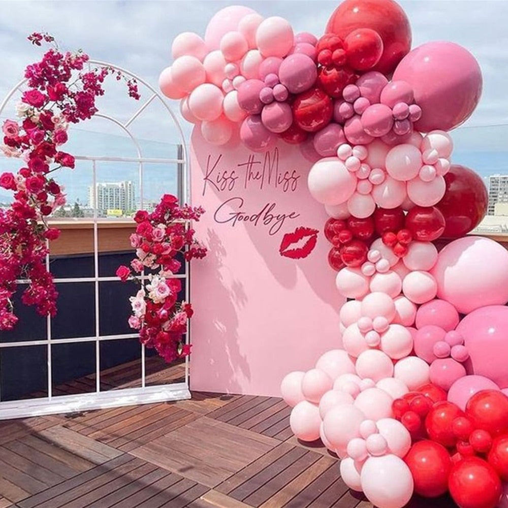 Pcs Valentines Day Balloons Garland Arch Bachelor Bride Bridal Party Supplies Engagement Anniversary Wedding Decoration Inflatable Decorations