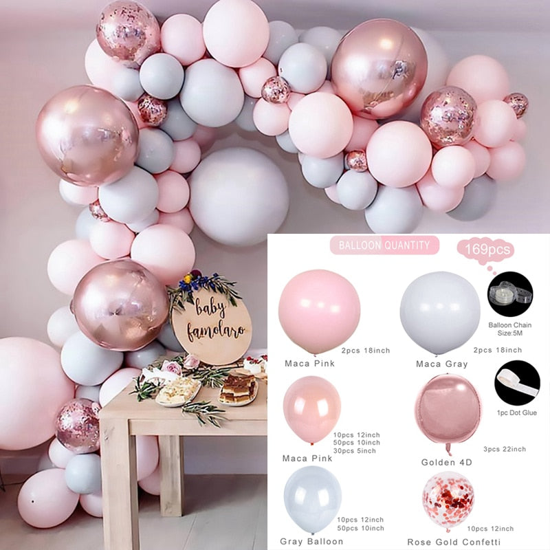 Balloon Garland Arch Kit Wedding Birthday Balloons Decor Boy Girl Gender Reveal Baby Shower Baloon Accessories Inflatable Party Decorations