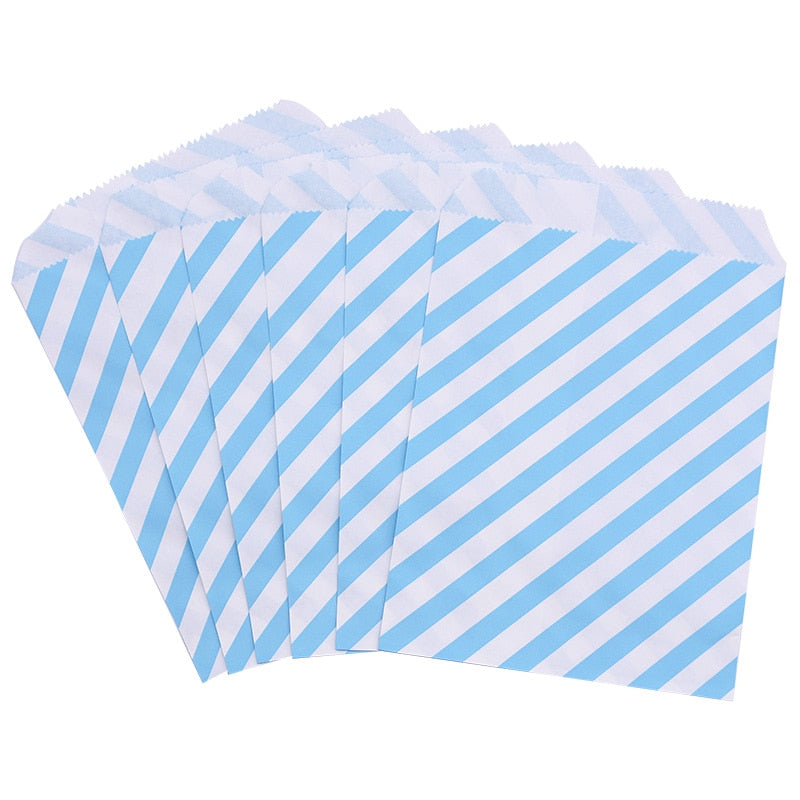 Pcs cm Paper Bags Wave Stripe Dot Gift Bag Wedding Birthday Candy Snack Festival Party Packaging Supplies 