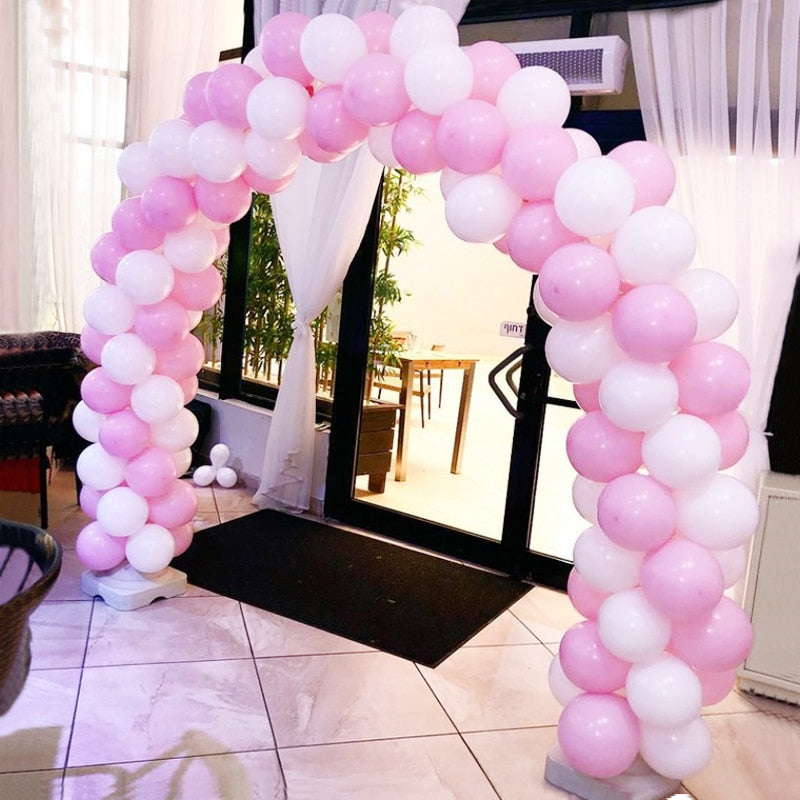 Macaron Latex Balloons Arch Set Pink White Balloon Garland Wedding Baby Baptism Shower Birthday Party Decoration Inflatable Decorations