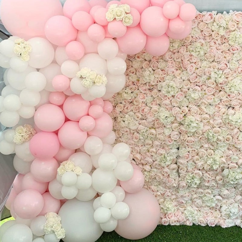 Pcs Macaron Balloons Arch Set Pink White Balloon Garland Wedding Baby Baptism Shower Birthday Party Decoration Inflatable Decorations