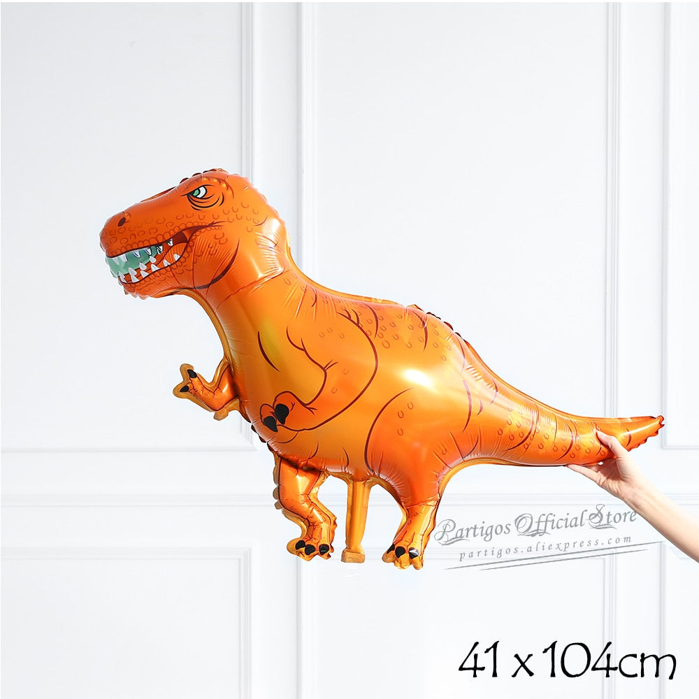 Large 4D Walking Dinosaur Balloons Jurassic Dinosaur Party Supplies Kids Birthdays Decorations Jungle Dragon Foil Globos Toys PartyDecorHQ