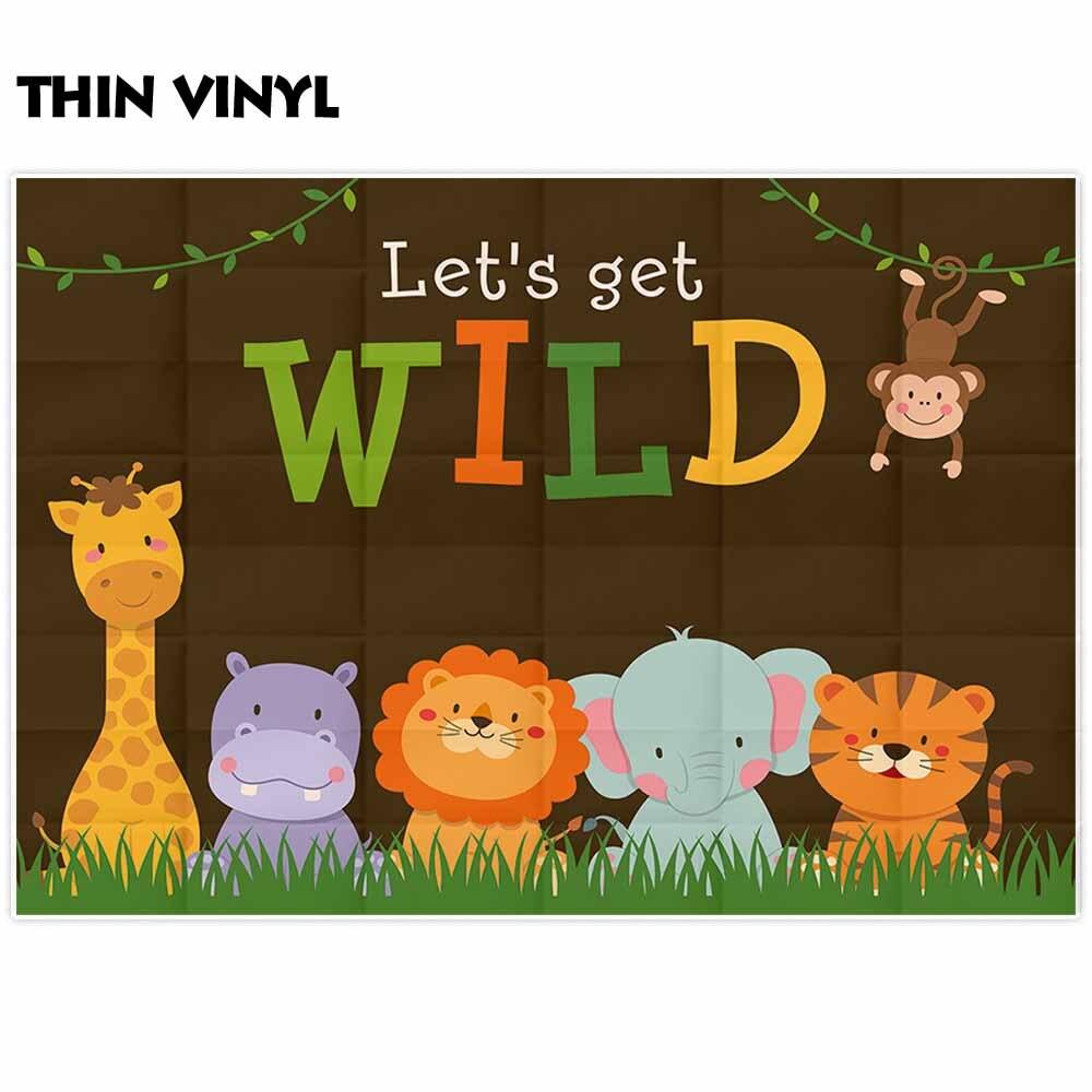 photography wild animal lion zoo children baby cartoon birthday party new born backdrop camera fotografica 