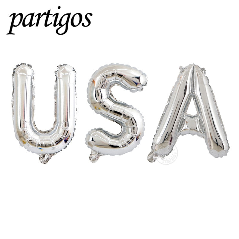 Special supplies for Independence Day Decor USA Party Supplies The Stars And The Stripes Foil Balloons captain Globos PartyDecorHQ