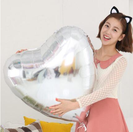 pcs cm Heart Shape Aluminum Inflatable Foil Balloons Birthday Party Decorations Helium Balloon Globos Wedding Decoration 