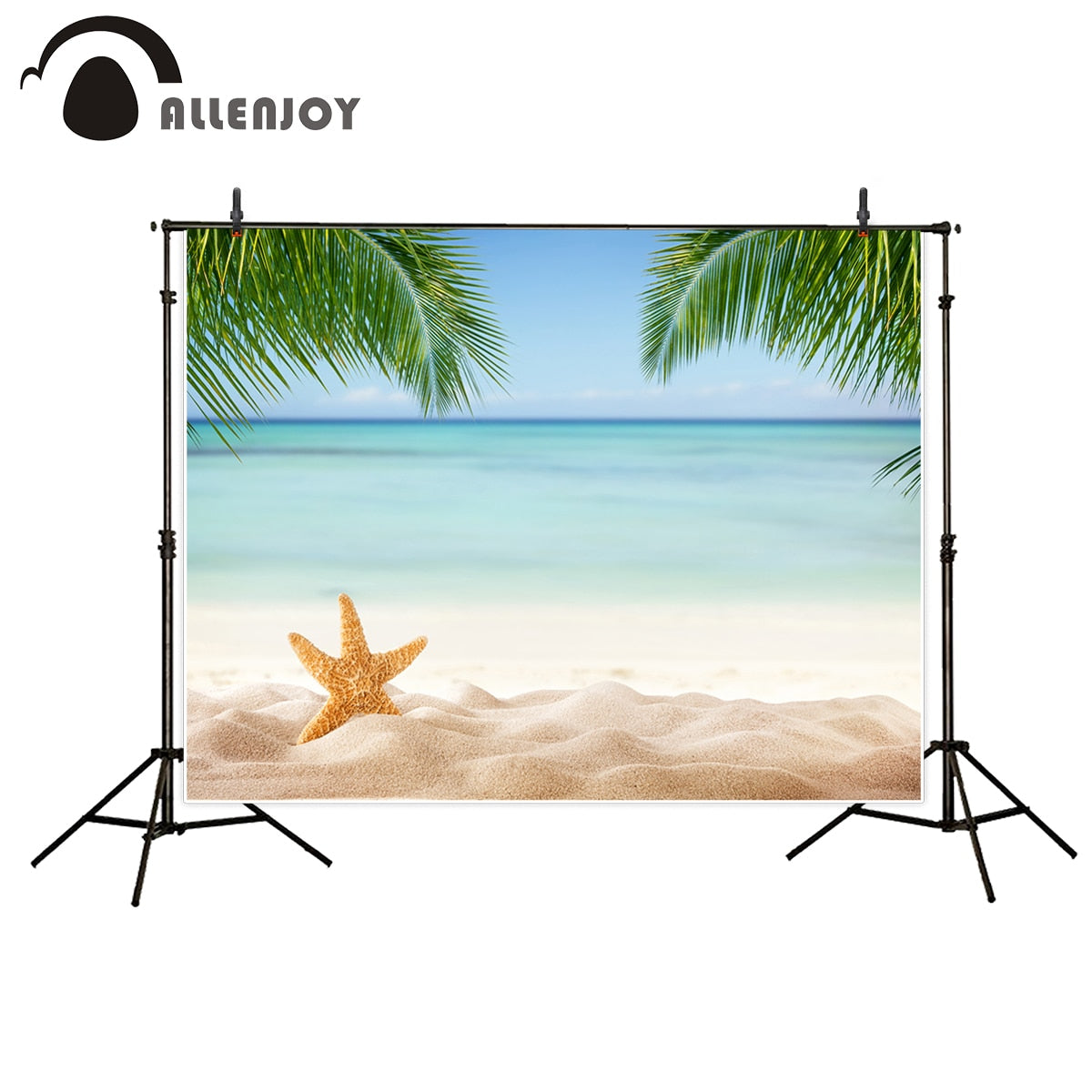 beach photocall seaside tree sand summer for newborn photography backdrop starfish sea nature Scenery for photo studio PartyDecorHQ