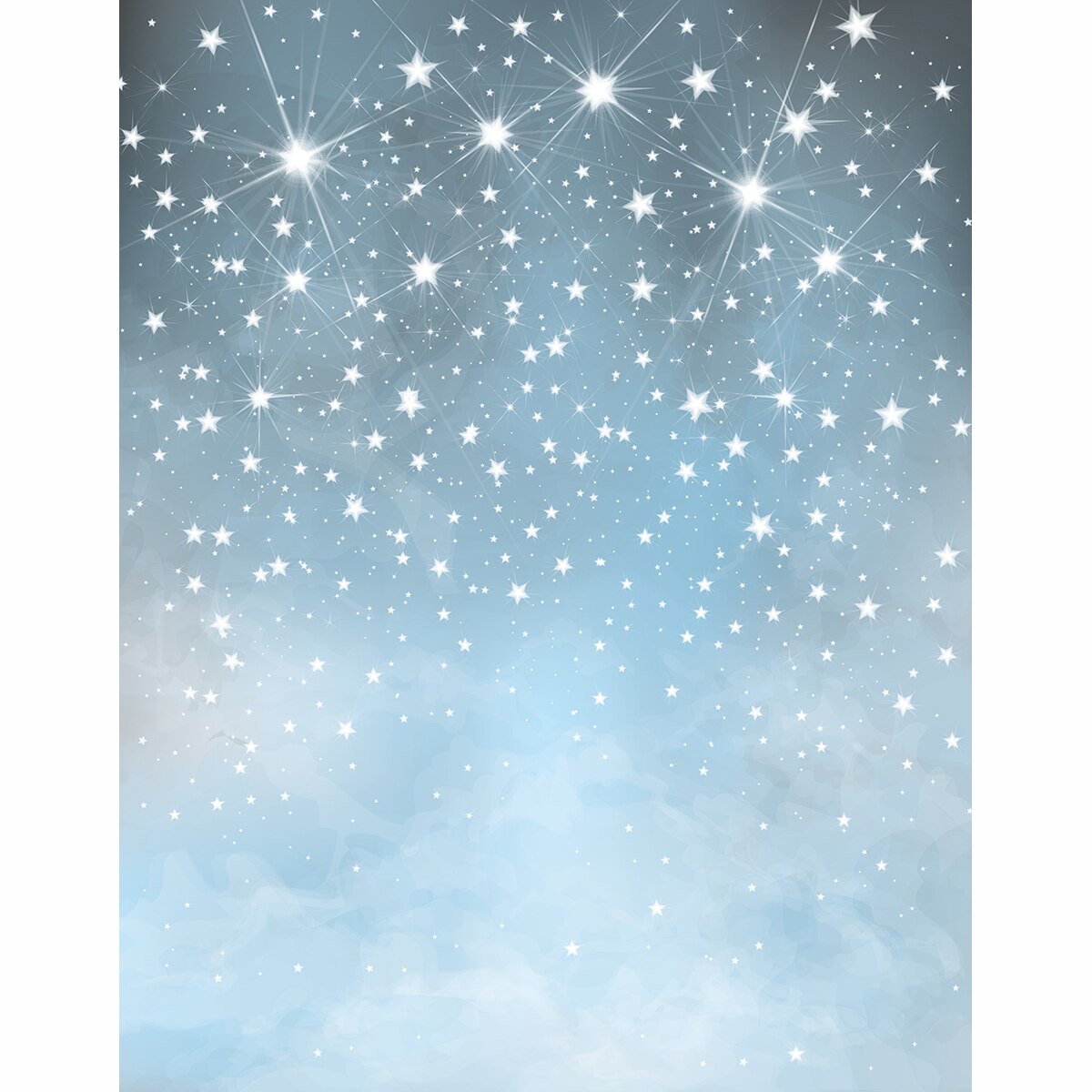 photo background Glitter shining star light blue gray sky kids baby photos 