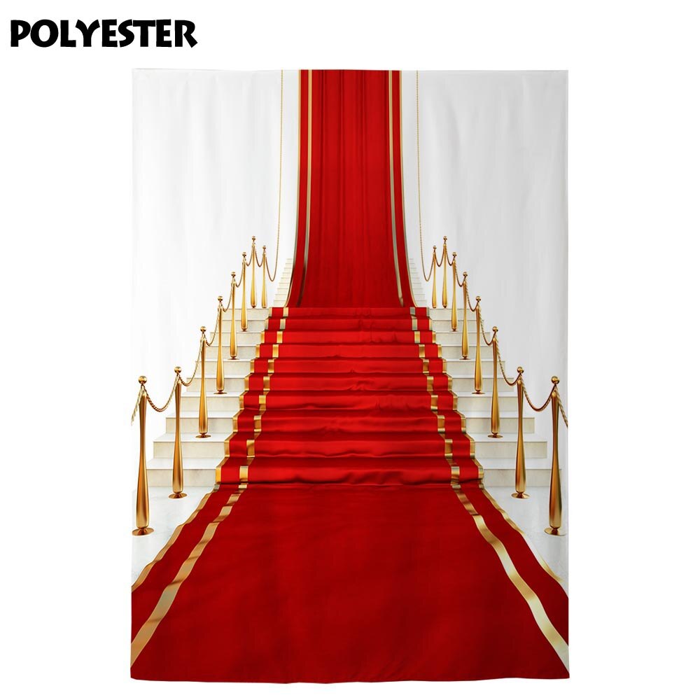 photocall backdrop Luxurious stairs carpet red golden classic new photo photography background 